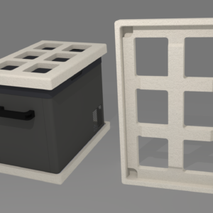 پلاستوفوم بسته بندی یخچال خودرو